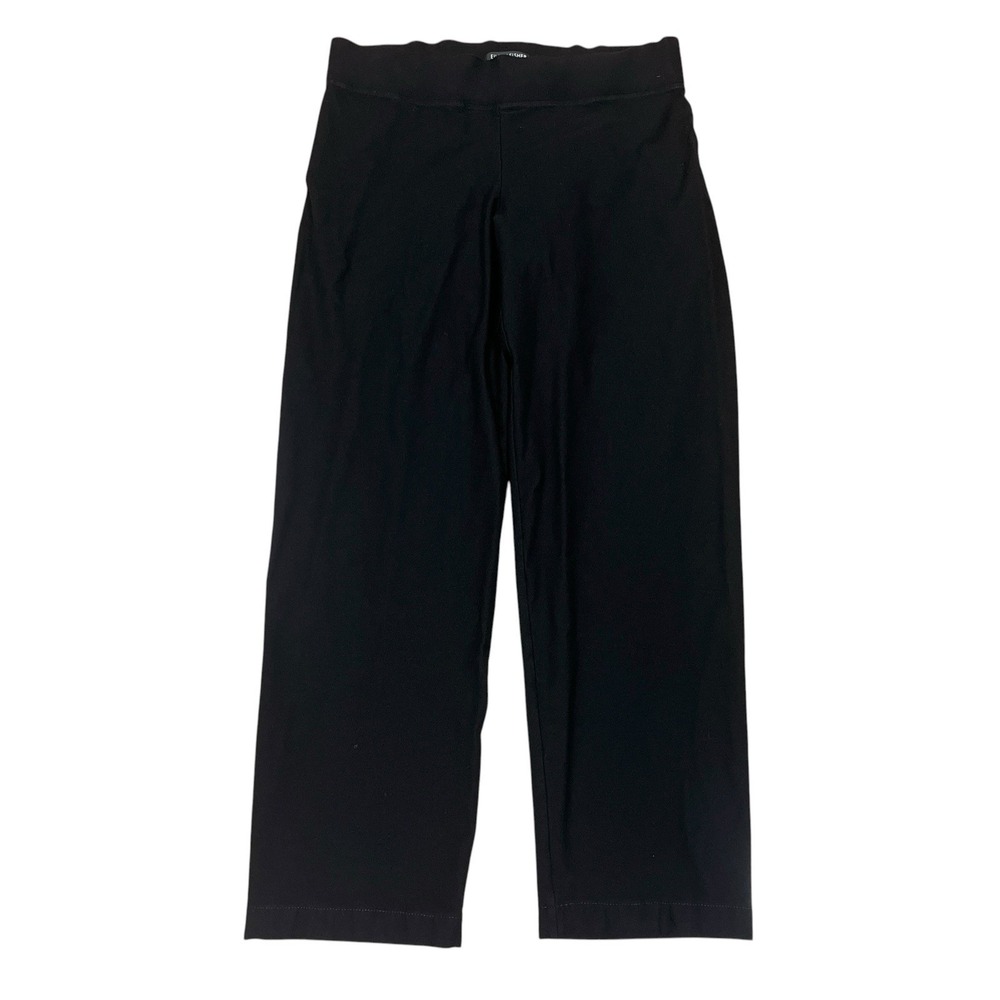 Eileen Fisher Stretch Crepe Straight Pant Size S PETITE Black Comfort Travel